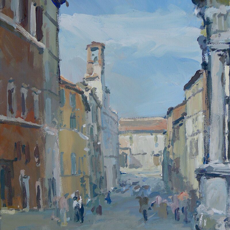perugia - umbrien 1988, 46,5 x 34,5 cm, gouache auf papier