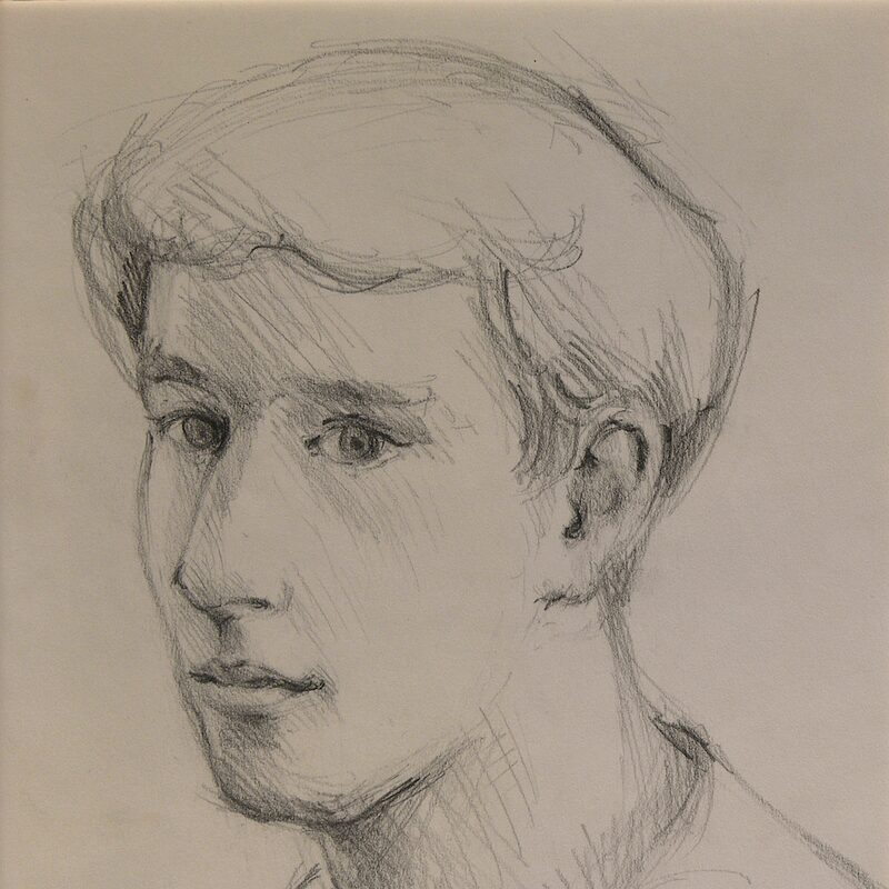 christian 1989, 11,4" x 8,7", graphite pencil on paper