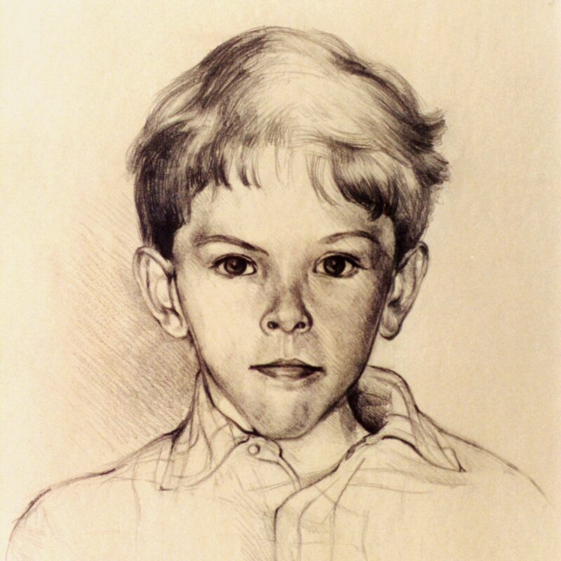 marius 2004, 50 x 40 cm,
 graphit auf papier