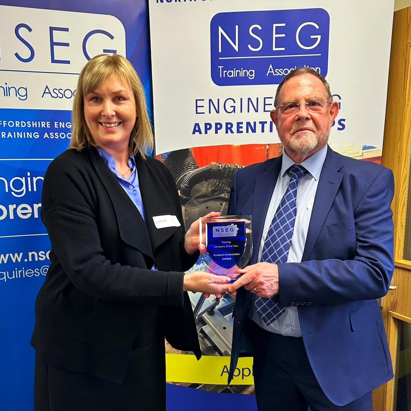 Proud to accept NSEG 'Training Company of the Year' award