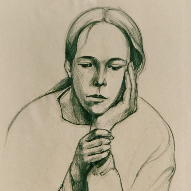 christa 1995, 64,5 x 42 cm, graphit auf papier