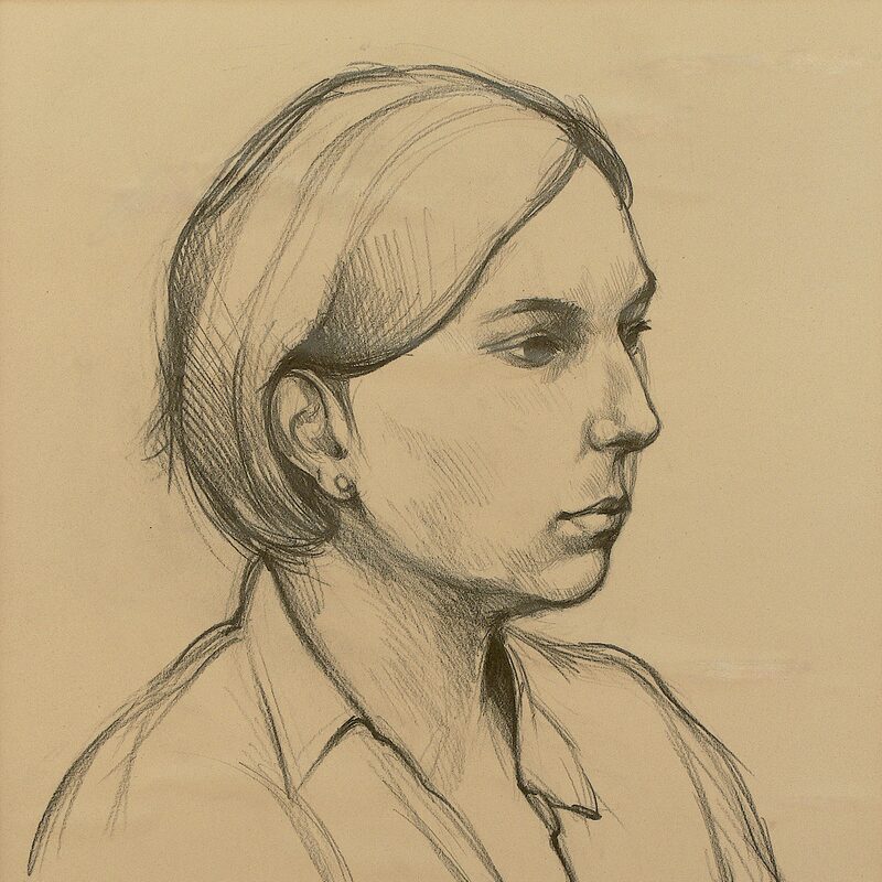 mirjam 1994, 55 x 43 cm, 
 graphit auf papier