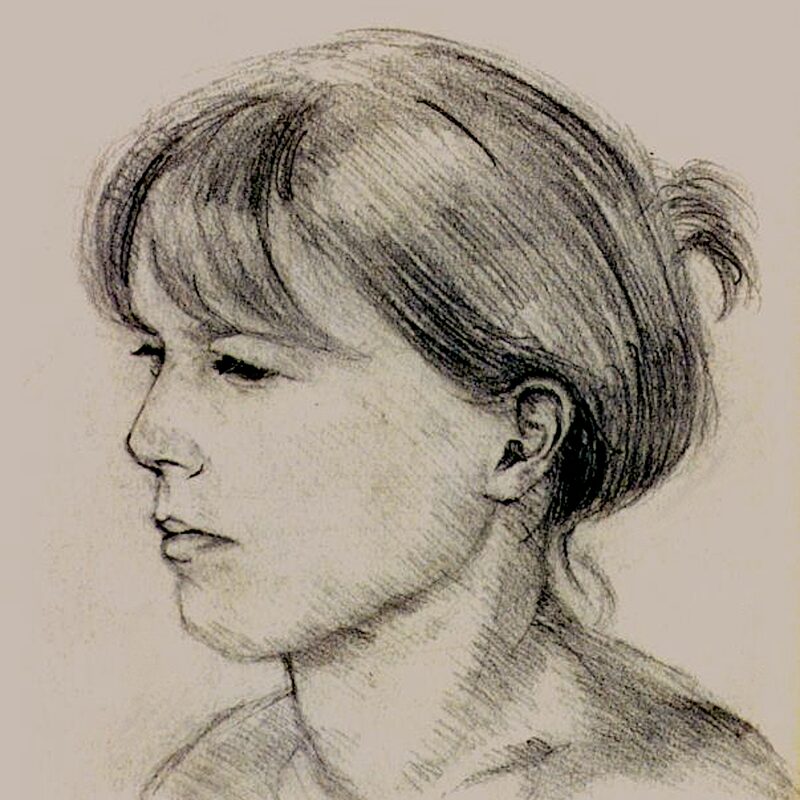 irene 1984, 28 x 22 cm, bleistift auf büttenpapier