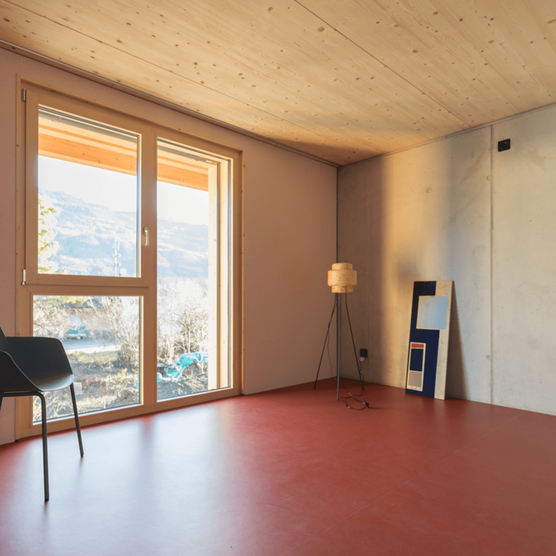 Boden: Berlin Red (Ausführung in den Galeriehäusern)