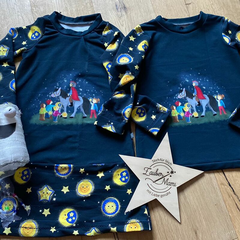 Kinderset aus Kleid und Pullover