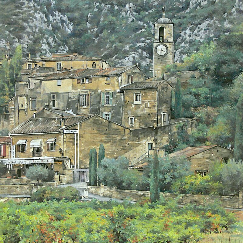 maubec - vaucluse 2017, 75 x 60 cm, öl auf leinwand