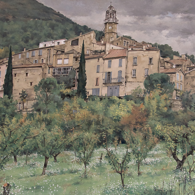 venterol - auvergne-rhône-alpes 2025, 60 x 75 cm, huile sur toile