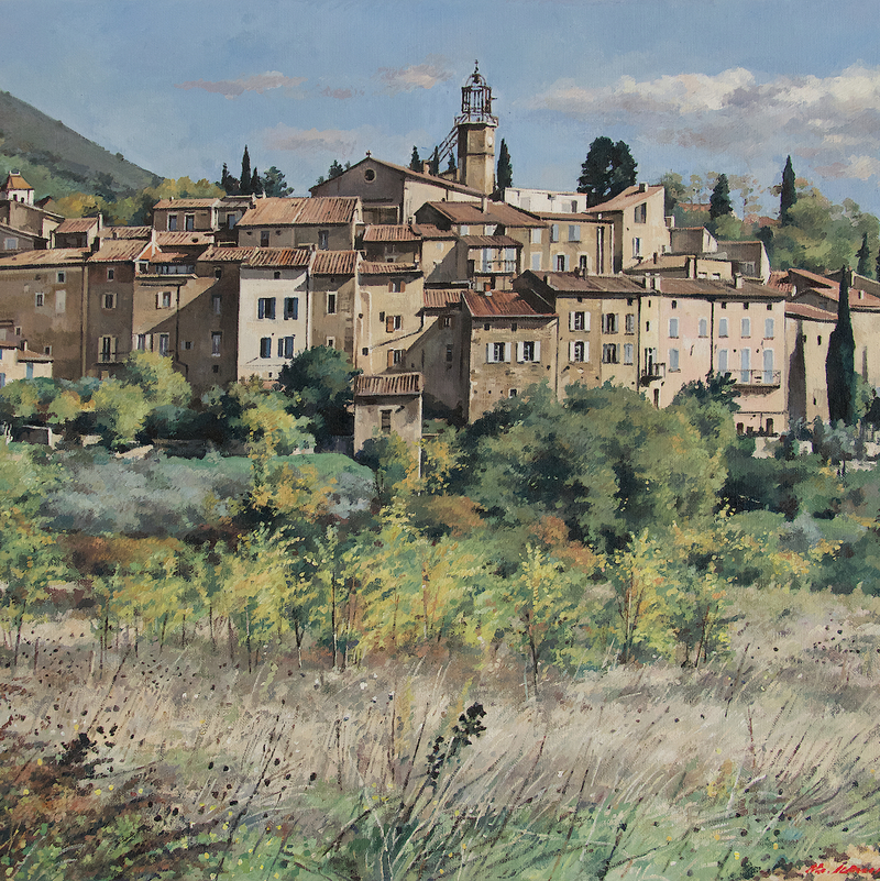 venterol - auvergne-rhône-alpes 2025, 17,3" x 21,7", oil on canvas