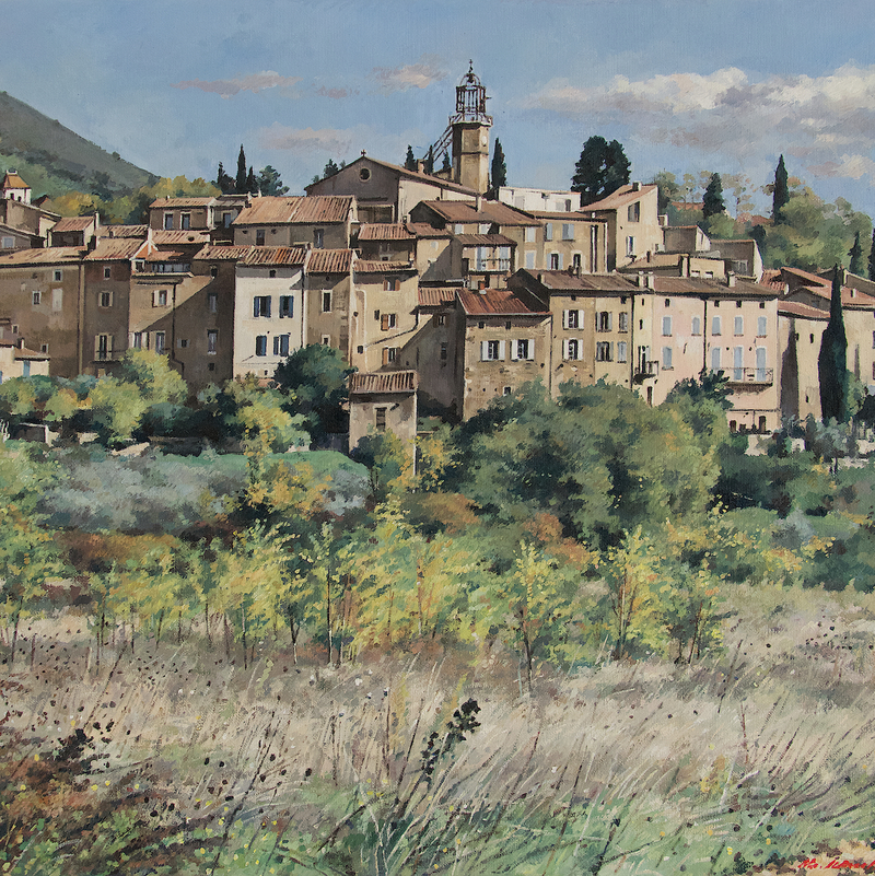 venterol - auvergne-rhône-alpes 2025, 44 x 55 cm, huile sur toile