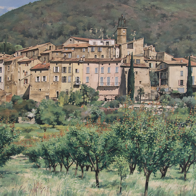 venterol - auvergne-rhône-alpes 2025, 23,6" x 29,5", oil on canvas