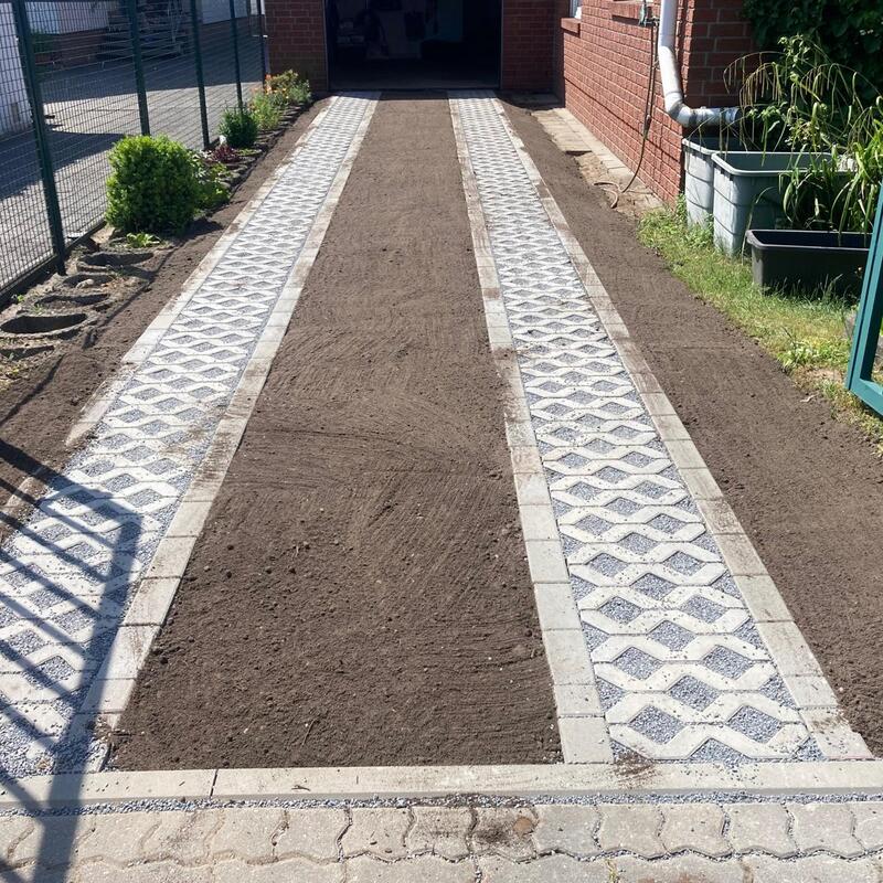 Bau einer neuen Garageneinfahrt
