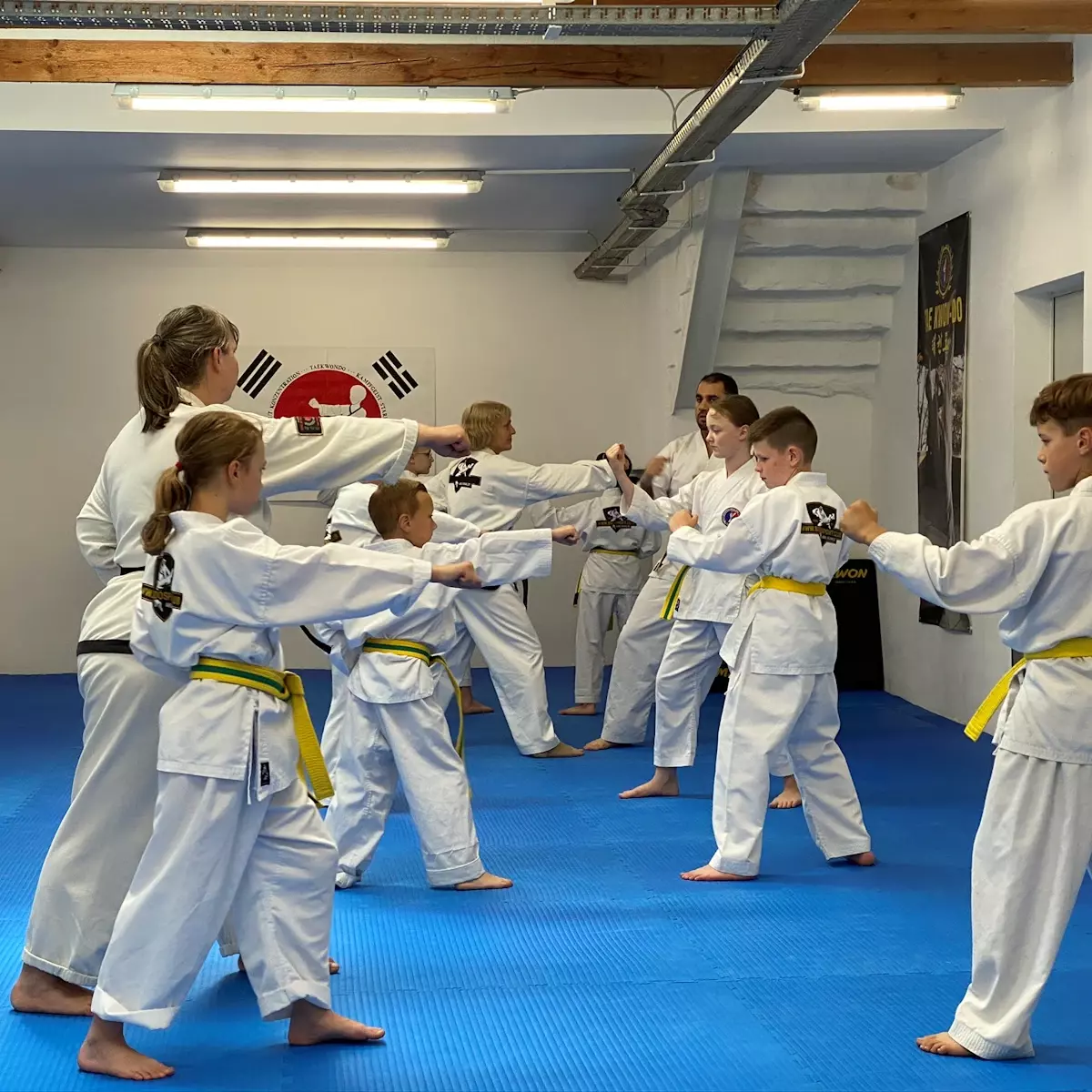 Kindertraining in der Kampfkunstschule Eisenberg