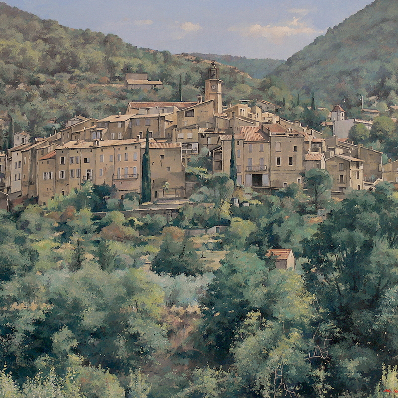 venterol - auvergne-rhône-alpes 2024, 60 x 75 cm, huile sur toile