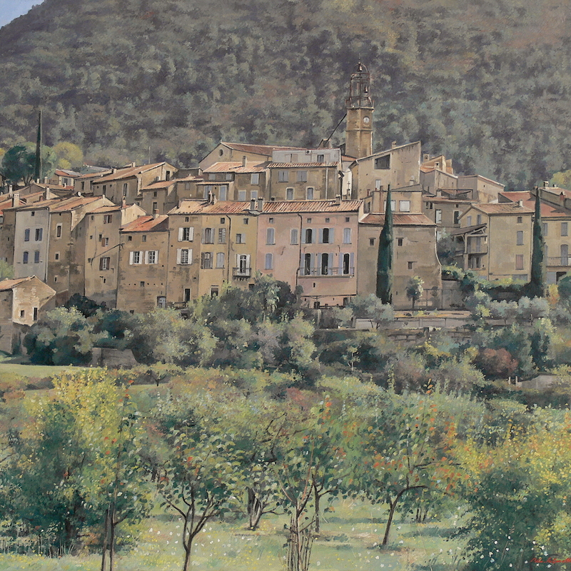 venterol - auvergne-rhône-alpes 2024, 23,6" x 29,5", oil on canvas