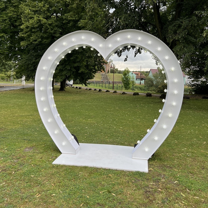 Leuchtherz mieten - Hochzeitsdeko