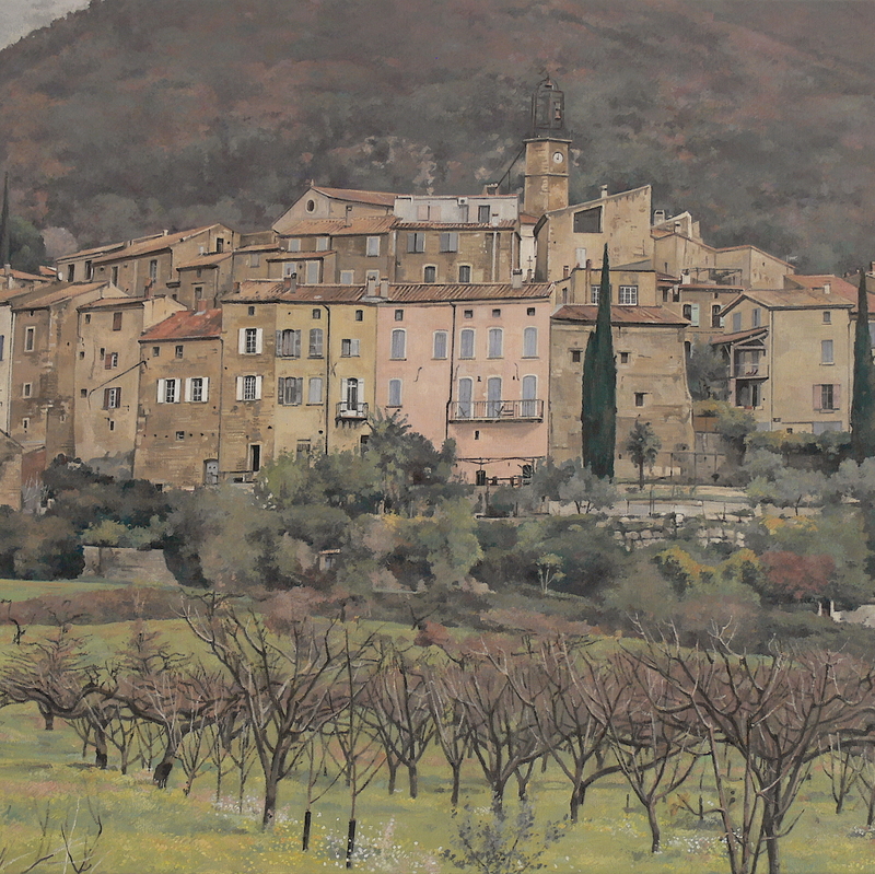 venterol - auvergne-rhône-alpes 2025, 60 x 75 cm, huile sur toile