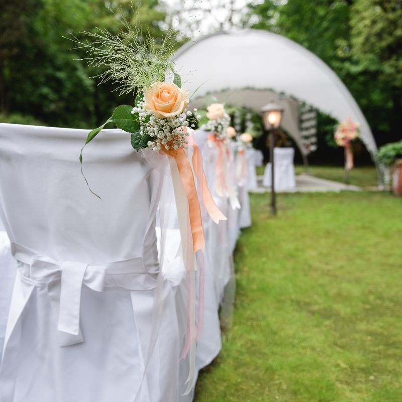 Hochzeitsfeier - Trauung im Außenbereich