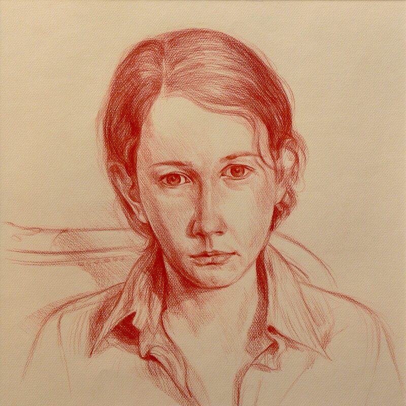 veronika 2005, 54 x 44 cm, rötel auf papier