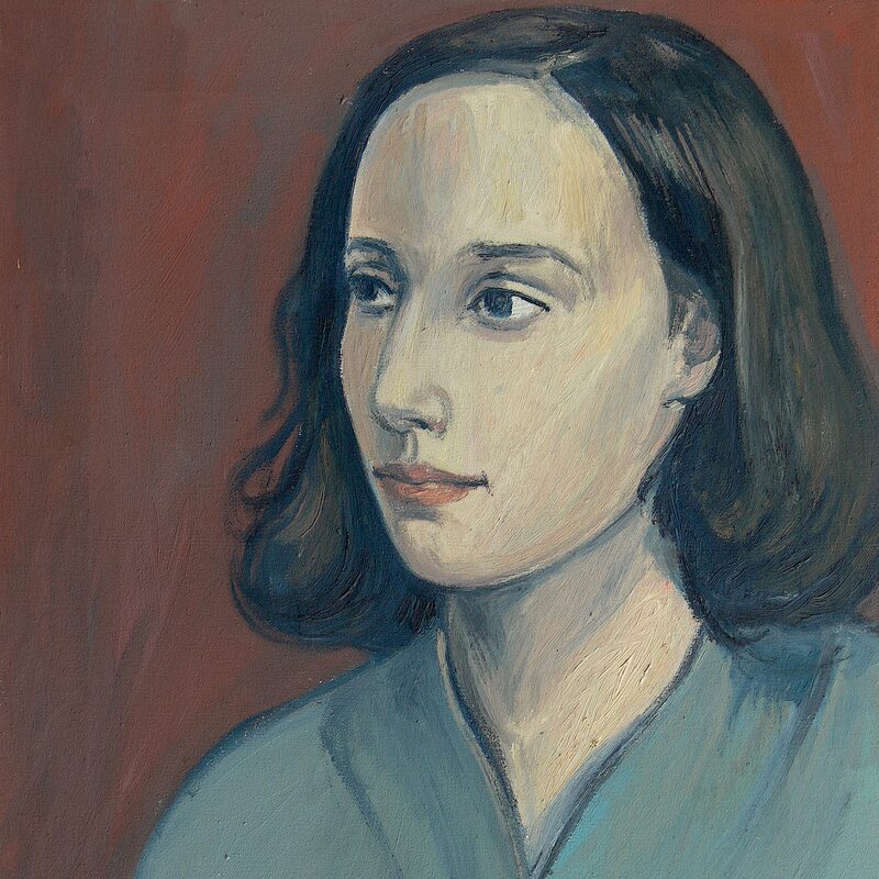 isabelle 1994, 49 x 40 cm, öl auf baumwolle