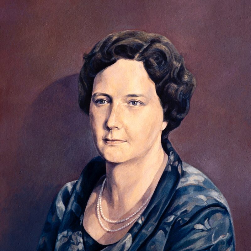 frau müller - scharzhof 2000, 69 x 60 cm, öl auf baumwolle