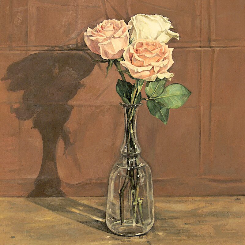 still life with roses 2006, 20,5" x 16,9", oil on canvas