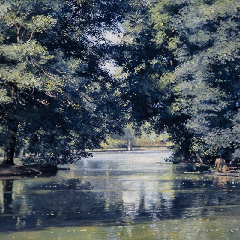 nells park, trier - rheinland-pfalz 1999, 693 x 60 cm, öl auf baumwolle