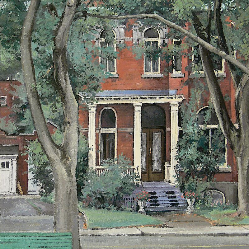 avenue bloomfield, montreal - quebec 2004, 17,3" x 14,2", oil on canvas