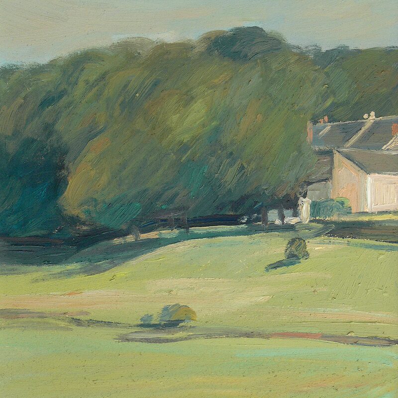 montpoupon - indre-et-loire 1996, 42,5 x 35,7  cm, öl auf karton