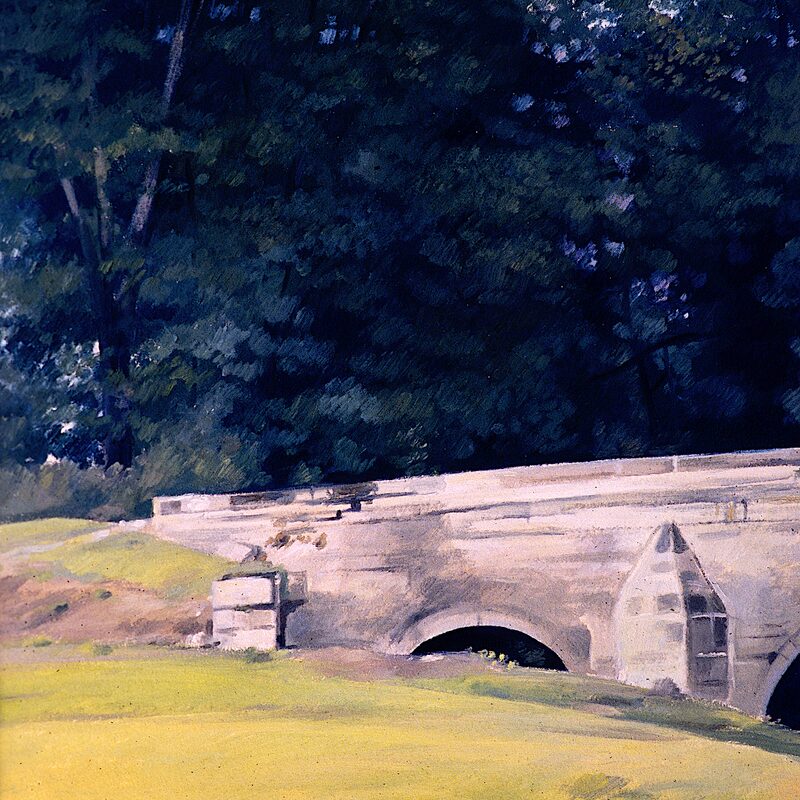 éguilly - côte-d'or 1998, 51 x 43 cm, öl auf karton 