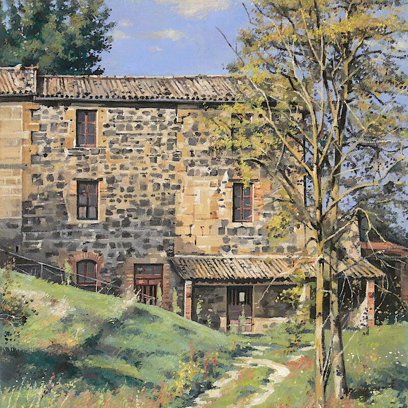 la cacciata près d'orvieto - ombrie 2022, 44 x 36 cm, huile sur toile