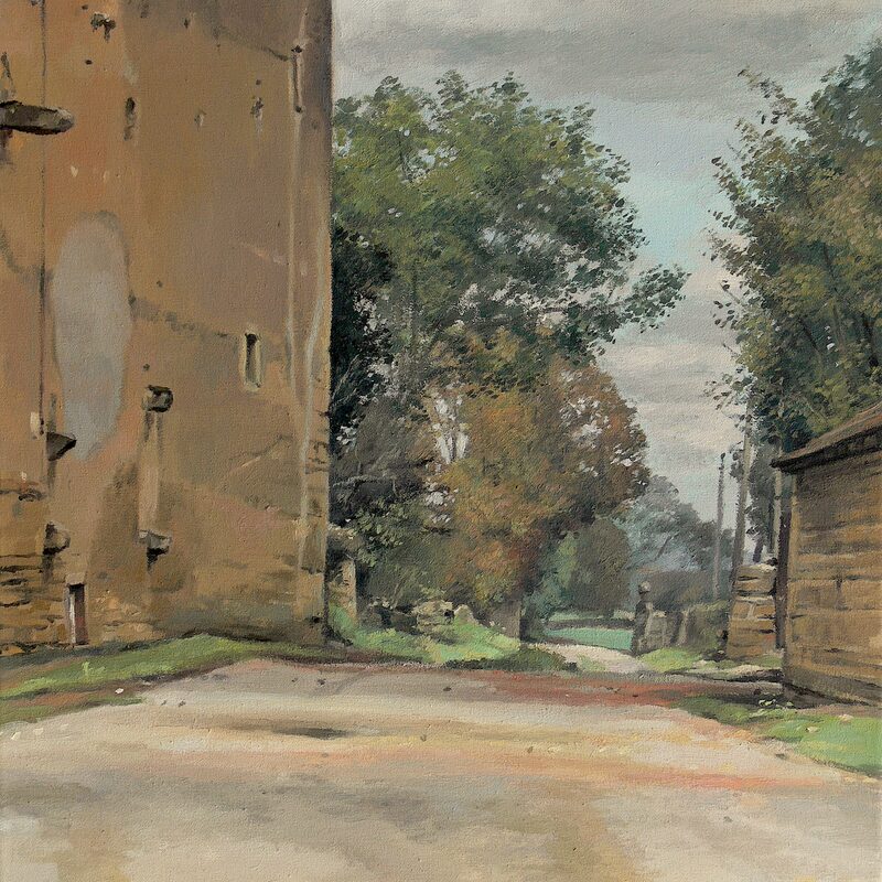 gut bei charolles - saône-et-loire 2000, 52 x 43 cm, öl auf baumwolle