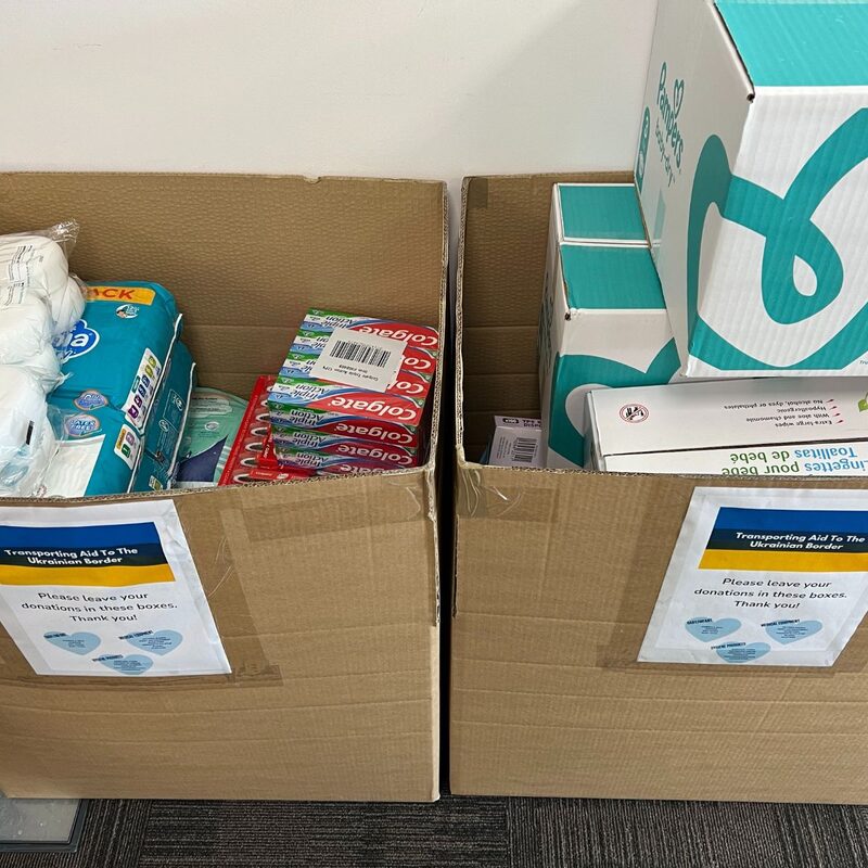 Essential items being sent to Ukraine.