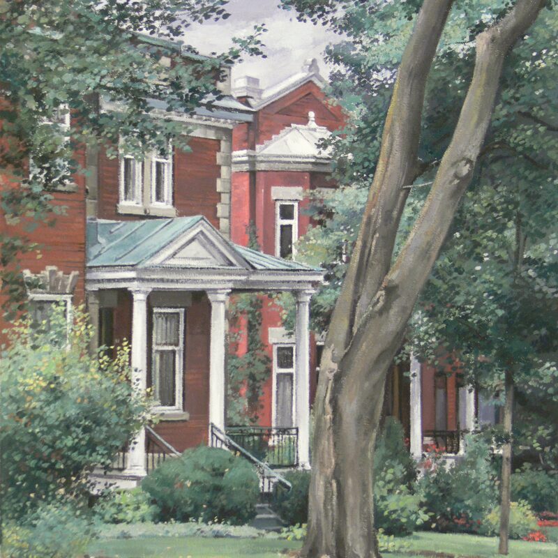 avenue bloomfield, montreal - quebec 2004, 20,5" x 16,9", oil on canvas