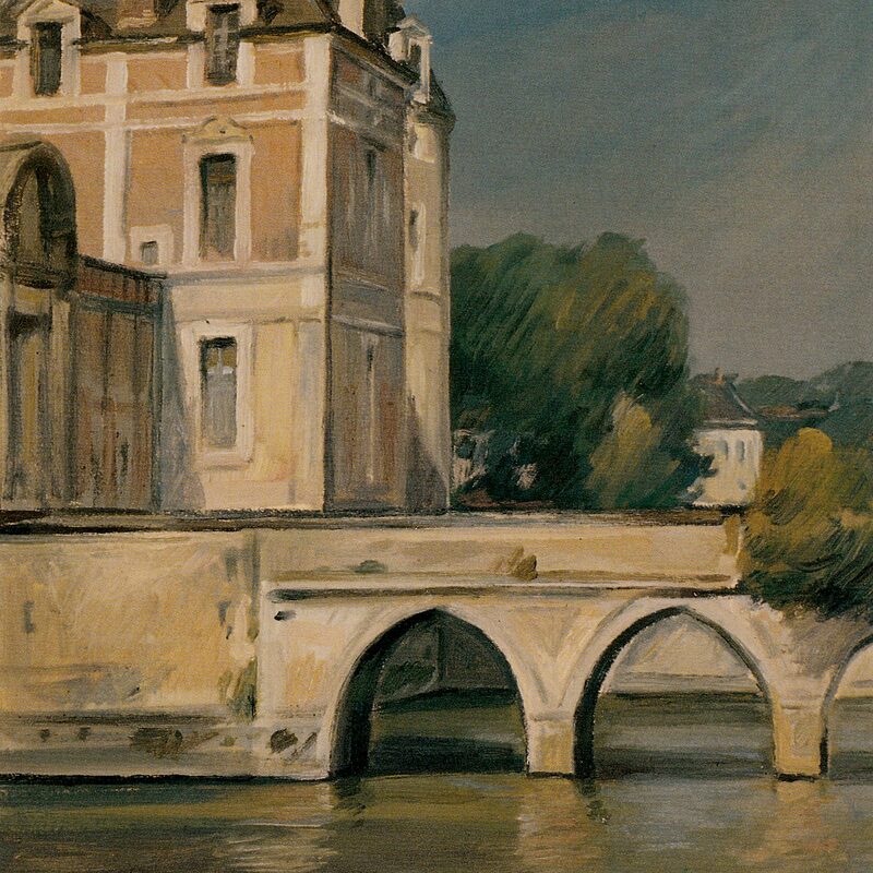 selles-sur-cher - loir-et-cher 1996, 67,4 x 57 cm, öl auf karton