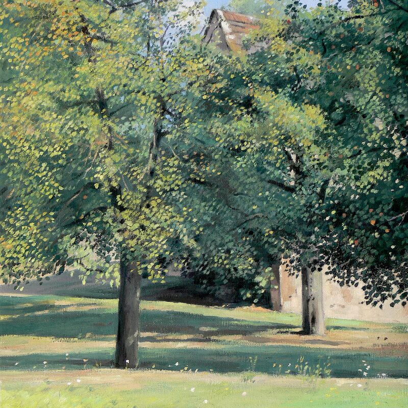 hammerfähre - rheinland-pfalz 2003, 43 x 36 cm, öl auf leinwand