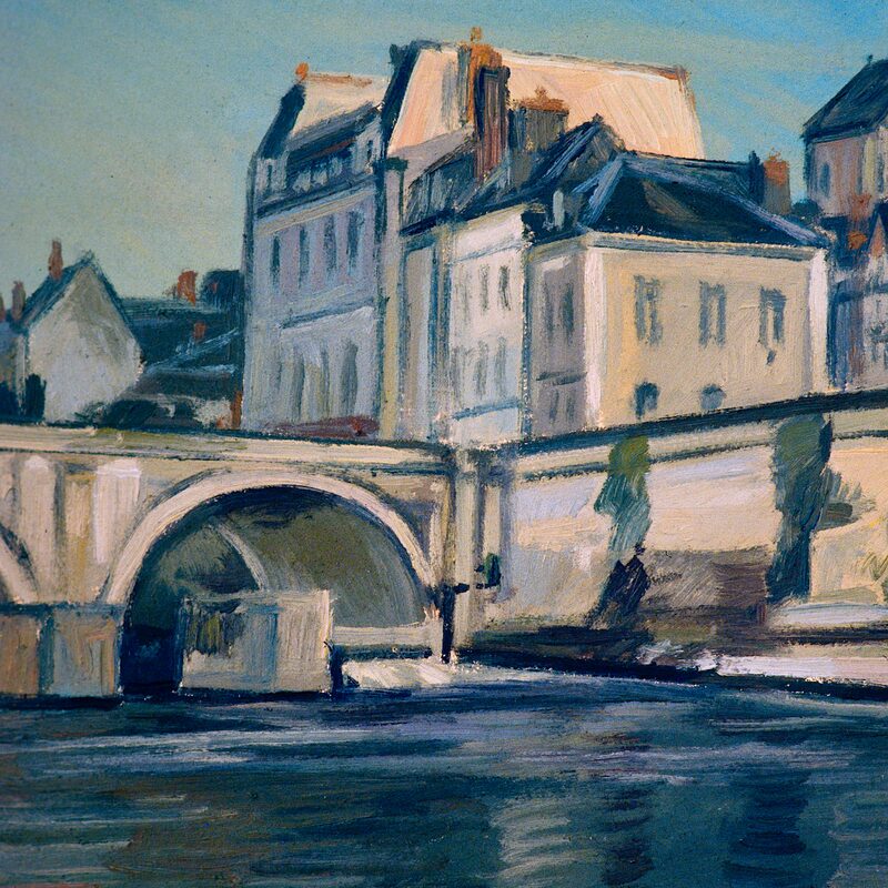 st.-aignan-sur-cher - loir-et-cher 1996, 67,4 x 57 cm, öl auf karton