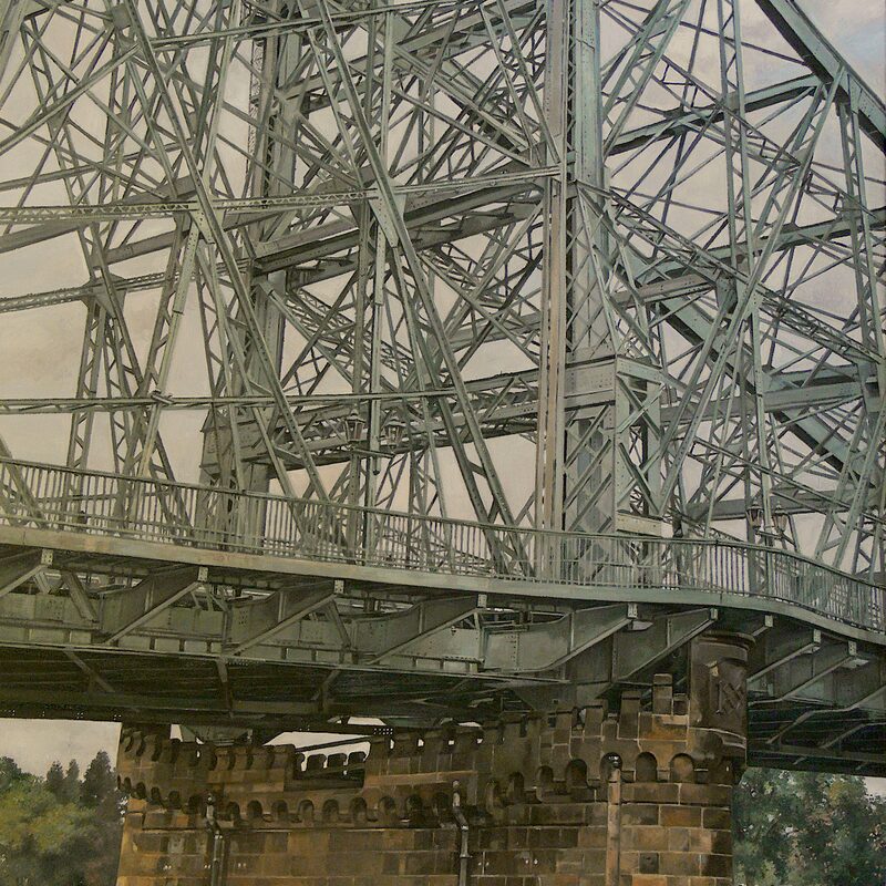 blaues-wunder, dresde - saxe 2012, 95 x 80 cm, huile sur toile