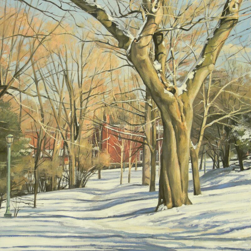 park joyce  montreal - quebec 2006, 27,6" x 23,6", oil on canvas