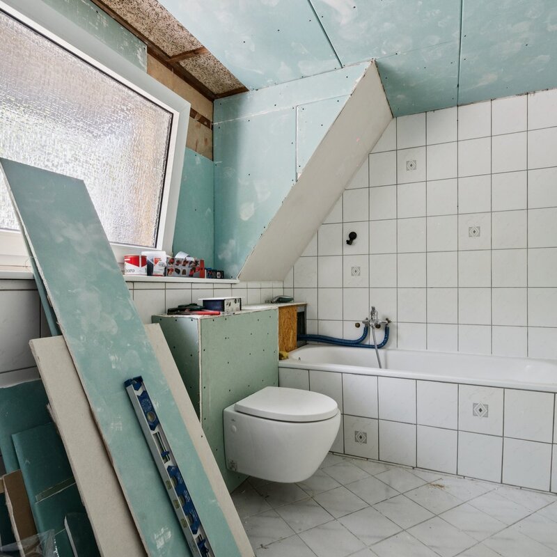 Bad in der Renovierungsphase