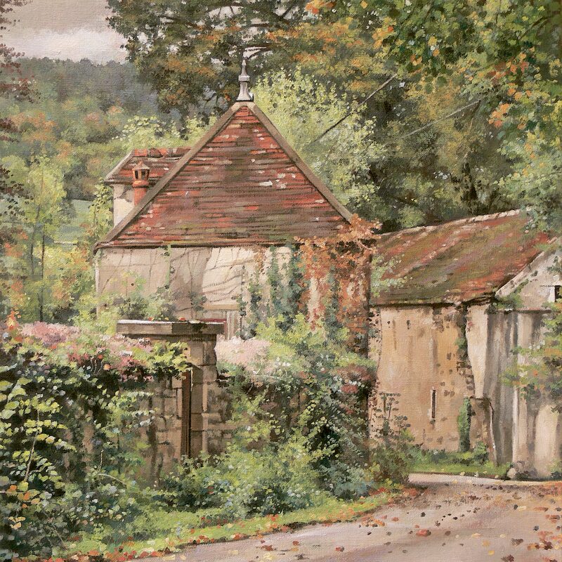 vault-de-lugny - yonne 2015, 52 x 44 cm, öl auf leinwand