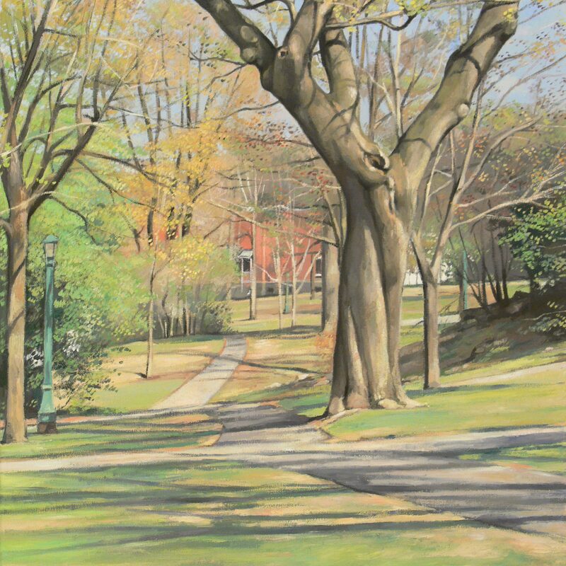 park joyce, montreal - quebec 2005, 27,6" x 23,6", oil on canvas