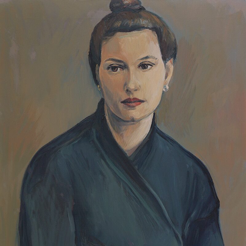 adelheid 1994, 69 x 60 cm, öl auf baumwolle