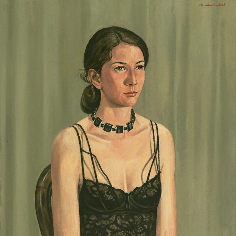 nu assis 2008, 70 x 60 cm, huile sur toile

