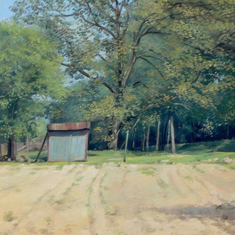 paysage près d'igel - rhénanie-palatina 1999, 52 x 44 cm, huile sur cotton