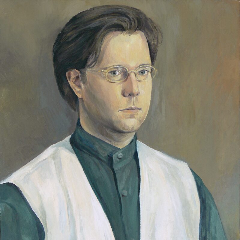georg 2000, 69 x 60 cm, öl auf baumwolle