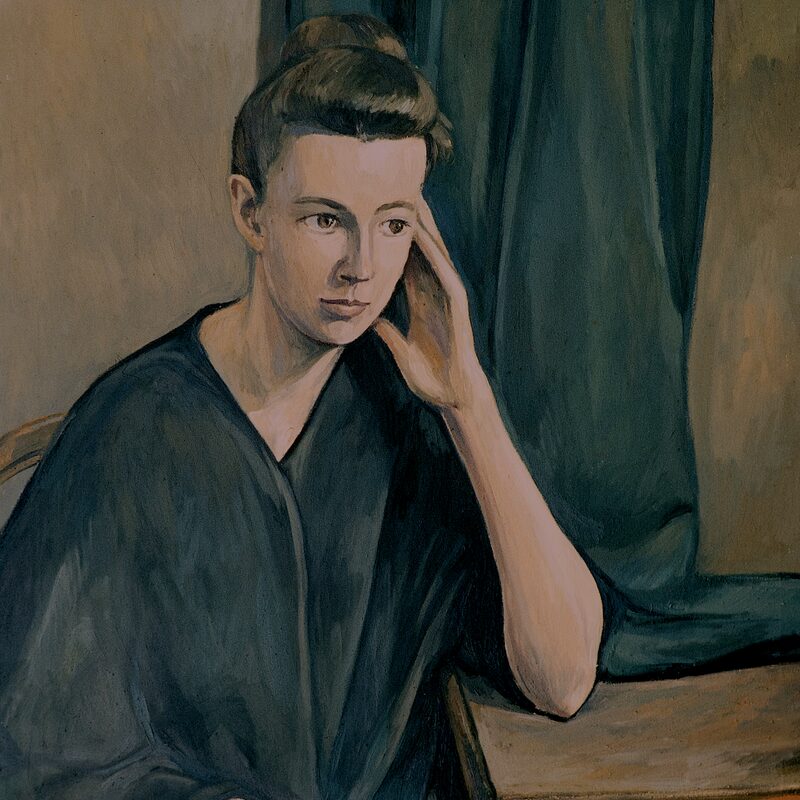 katharina 1997, 89 x 80 cm, öl auf baumwolle