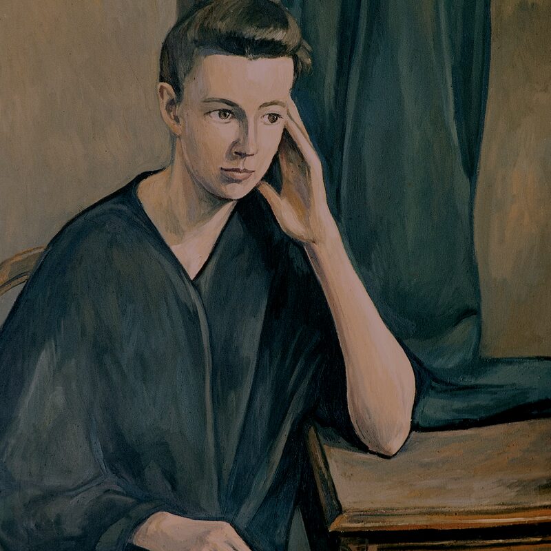 katharina 1997, 35" x 31,5", oil on cotton