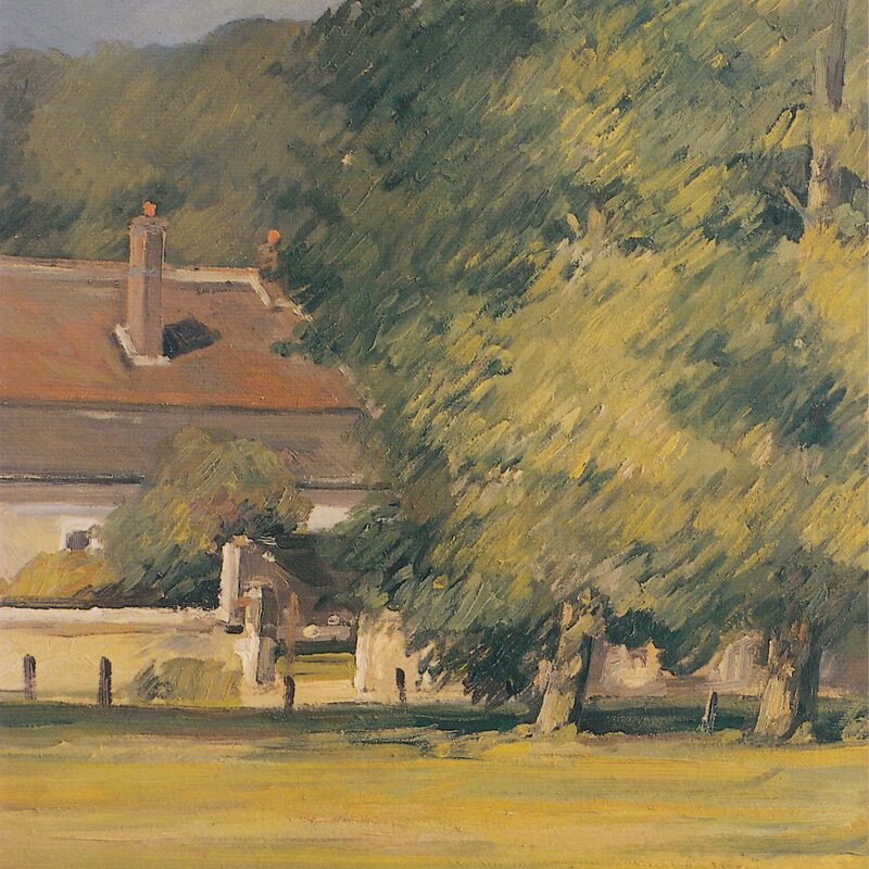 gut bei bléré - indre-et-loire 1997, 50 x 44,5 cm, öl auf karton