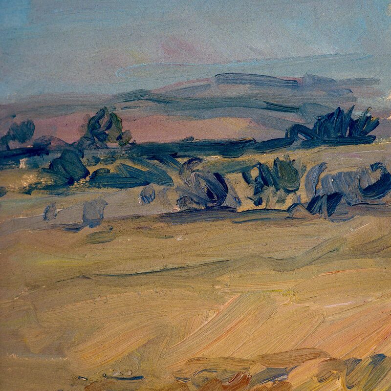 crete senesi près d'asciano - toscane 1991, 28 x 26 cm, huile sur carton