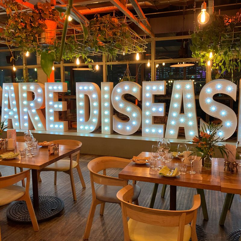 Leuchtbuchstaben meiten